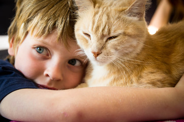 enfant et chat