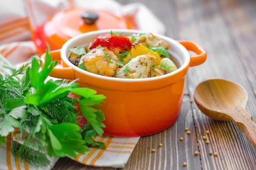 Meat with vegetables