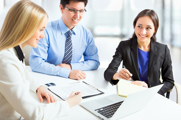 Fototapeta premium Business people in the office