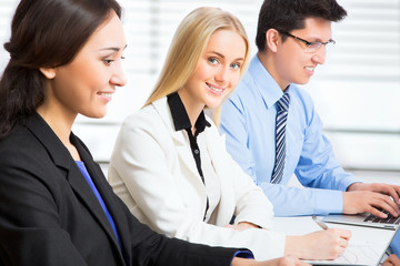 Obraz premium Young business woman