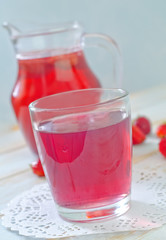 drink from strawberry