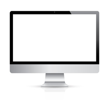 Highly detailed responsive desktop computer vector