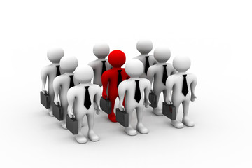 Business team with leader