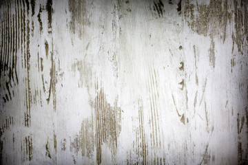 Old wooden vintage damaged white boards background