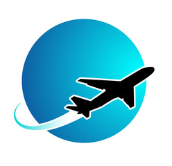 Airplane travel around the world