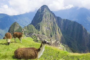Gordijnen Oude Inca verloren stad Machu Picchu © beataaldridge