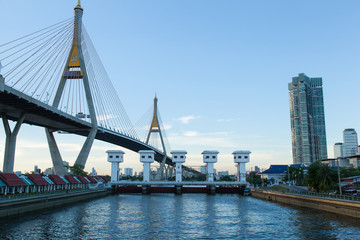 Bhumibol Bridge.