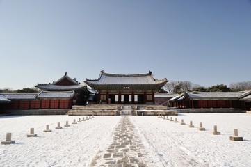 Myeongjeongjeon and Stone of Government position