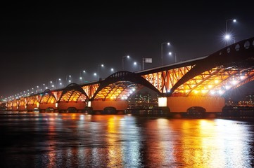 Korea Han-river's bridge, SeongSan Bridge.