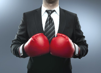 man in boxing gloves