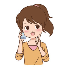 女の子/電話