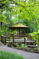 Gazebo in Toledo botanical gardens