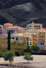 Colorful buildings near Lake LasVegas