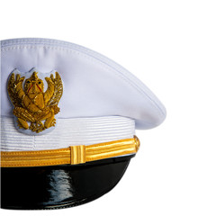 The front cap of Thailand goverment officer , on a white backgro