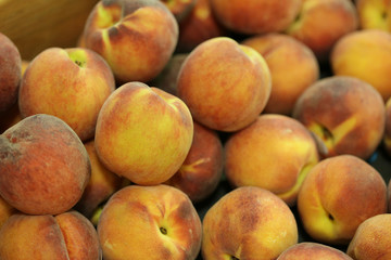 Fototapeta na wymiar Stock image of peaches