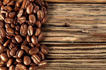 beans of fresh coffee