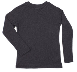 Grey shirt isolated on white background