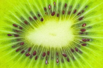Close up view of kiwifruit