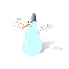 Funny snowman