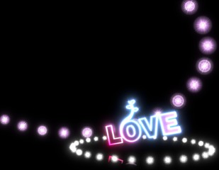 3d graphic of a magic Dollar symbol  on disco lights background