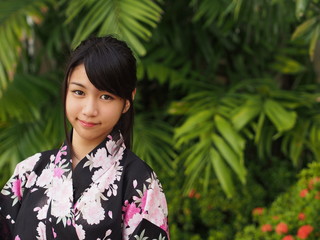 Pretty kimono girl