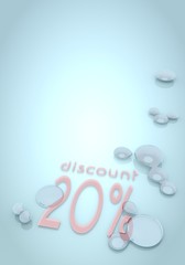 3d graphic of a harmoniously discount icon