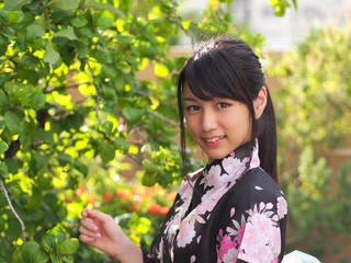 Pretty kimono girl