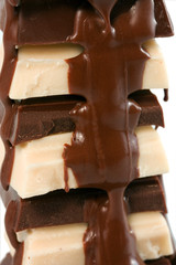 chocolate white black