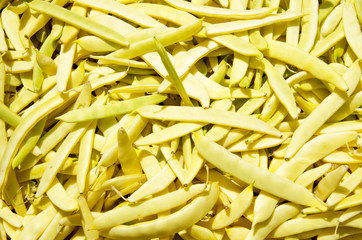 Yellow beans at market