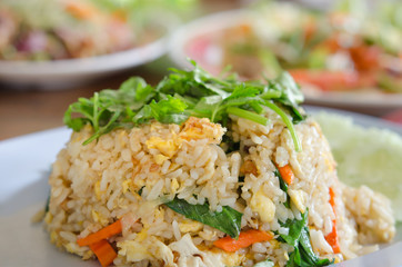 fried rice with mix vegetable