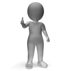 Thumbs Up Shows Support Approval And Confirmation