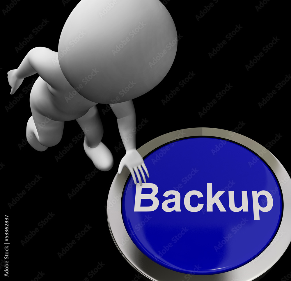 Poster backup button for archives and data storing
