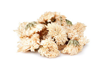 Heap Of Dried Chrysanthemum Flowers