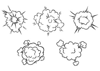 Clouds and explosions