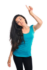 Fototapeta premium Portrait of young beautiful woman