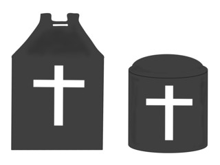 Obraz premium キリスト教の骨壺