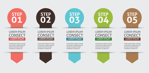 Vector Background Number Options Banner & Card