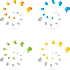 Logo, 3D, Spirale, abstract swirly