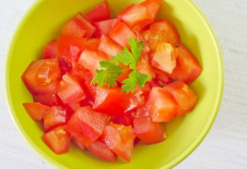 salad from tomato