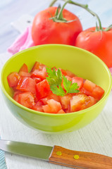 salad from tomato