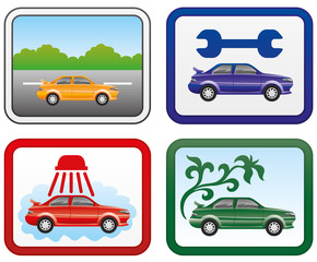 Obraz premium Car icons.