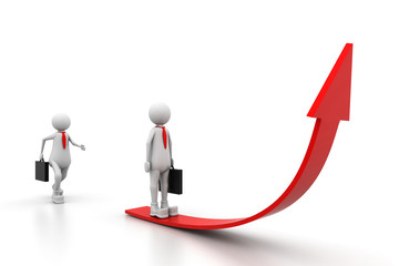 To make one's career.