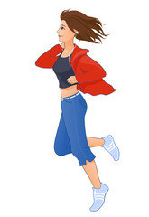 Jogging girl