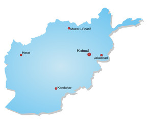 Carte de l'Afghanistan