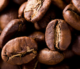 Coffee beans background