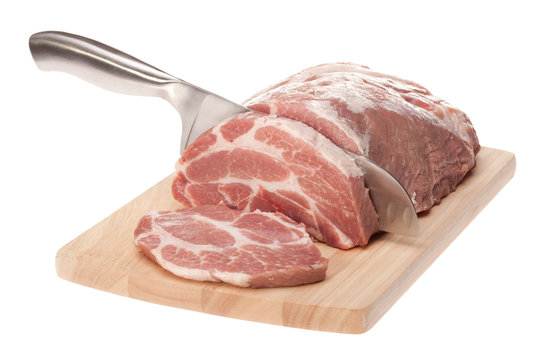 precursors pork meat, preparing burgers
