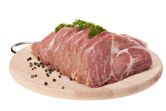 precursors pork meat, preparing burgers