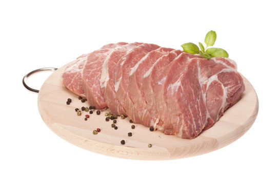 precursors pork meat, preparing burgers