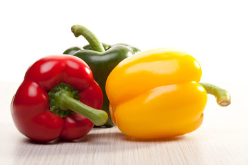 Composition of colored peppers
