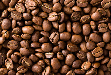 Coffee beans background